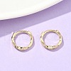 Twist Brass Hoop Earrings EJEW-Z102-13G-1