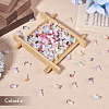 200Pcs 10 Colors Opaque Glass Beads GLAA-TA0001-20-6