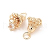 Brass Micro Pave Cubic Zirconia Pendants KK-B133-06G-01-2