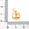 Brass Rhinestone Crystal Pendants KK-E793-07G-3