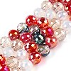 Electroplate Glass Bead Strands GLAA-Z006-01J-1