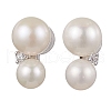 Natural Pearl Ear Studs EJEW-P286-24P-1