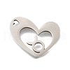 201 Stainless Steel Pendants STAS-A116-01P-02-1