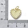 Brass Micro Pave Clear Cubic Zirconia Pendants KK-V010-03G-02-3