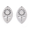 Non-Tarnish 304 Stainless Steel Pendants STAS-T063-208P-1