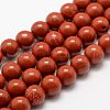 Natural Red Jasper Beads Strands X-G-E375-4mm-02-2