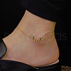 Double Fish 304 Stainless Steel Link Anklets for Women FS-WG2E8EF-01-1