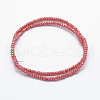 Electroplate Opaque Glass Beads Strands EGLA-J144-PL-B02-2