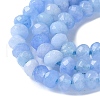 Dyed Natural Malaysia Jade Rondelle Beads Strands X-G-E316-2x4mm-60-3