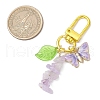Natural Amethyst Chips Pendant Decorations HJEW-JM03258-03-3