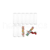 BENECREAT 16Pcs Rectangle Foldable Transparent PVC Boxes CON-BC0007-44B-7