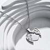 304 Stainless Steel Polymer Clay Rhinestones Heart Openable Pendant Necklaces for Women NJEW-Z065-13P-2