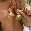 Vintage Geometric Metal Pendant Earrings for Party Banquet Accessories. RL1671-1