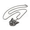 304 Stainless Steel Pendant Necklaces NJEW-K253-06P-2