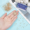 SUNNYCLUE 120Pcs 304 Stainless Steel French Earring Hooks with Coil STAS-SC0008-47-3