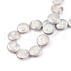 Plating Natural Freshwater Shell Beads Strands SHEL-N026-225C-4