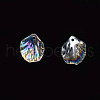 Electroplate Acrylic Pendants PACR-S225-01-3