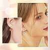 Beebeecraft 40Pcs 2 Colors 304 Stainless Steel Leverback Earring Settings STAS-BBC0003-73-5