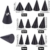 Fingerinspire 12Pcs 6 Style Wooden Ring Displays RDIS-FG0001-17-2