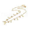 PVD Vacuum Plating 304 Stainless Steel Stud Earring and Pendant Necklace Set SJEW-C002-01G-3