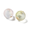Frosted Transparent Acrylic Beads OACR-F013-13A-2