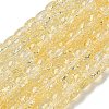 Transparent Spray Painting Crackle Glass Beads Strands GLAA-NH0001-05C-1