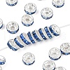 Brass Grade A Rhinestone Spacer Beads RSB036NF-14-1