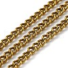 Rack Plating Aluminum Curb Chains CHA-H001-09G-1