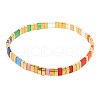 Rainbow Bohemian Style Glass Beads Stretch Bracelets RM1844-28-1
