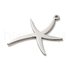Non-Tarnish 304 Stainless Steel Pendants STAS-O005-02P-2