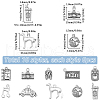 SUNNYCLUE 60Pcs 10 Styles Tibetan Style Alloy Pendants FIND-SC0010-72-2