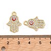 Golden Plated Alloy Enamel Pendants ENAM-K069-36G-4