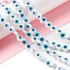Handmade Evil Eye Lampwork Beads Strands LAMP-F023-B06-3