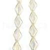 Electroplate Glass Beads Strands EGLA-B010-01A-FR04-1