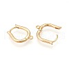 Brass Hoop Earring Finding KK-N261-57G-2