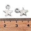 Rack Plating Alloy Charms PALLOY-Q458-01P-3