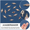 AHADERMAKER 16Pcs 8 Style Brass Pave Cubic Zirconia Connector Charms KK-GA0001-29-4
