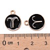 Alloy Enamel Pendants X-ENAM-S124-01B-08A-2