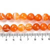 Natural Striped Agate/Banded Agate Beads Strands G-Z060-A01-C17-5