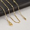 Brass Curb Chains Necklaces for Women NJEW-D302-18G-3