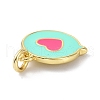 Eco-Friendly Brass Enamel Pendant KK-C220-04G-4