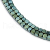 Electroplate Non-magnetic Synthetic Hematite Beads Strands G-I175-09F-2