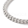 304 Stainless Steel Curb Chain Bracelet BJEW-K226-01B-P-2
