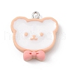 Opaque Resin Pendants RESI-D064-03P-02-1