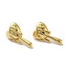 Rack Plating Brass Stud Earrings EJEW-R162-28G-2