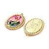 304 Stainless Steel Enamel Pendants STAS-B084-14G-01-2