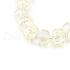 Transparent Electroplate Glass Beads Strands EGLA-P062-01A-01-3