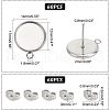 Unicraftale 304 Stainless Steel Stud Earring Settings STAS-UN0019-14P-3