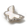 Brass Micro Pave Cubic Zirconia Pendants KK-Q035-05P-2
