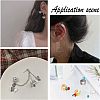 Unicraftale 304 Stainless Steel Cuff Earrings STAS-UN0008-93P-2